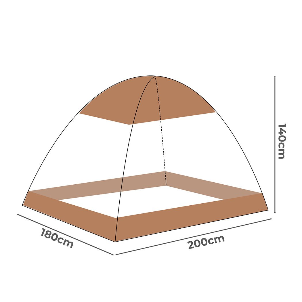 Dreamz Mosquito Bed Nets Foldable Canopy King - '9356877129995 Toy Chest Australia 2