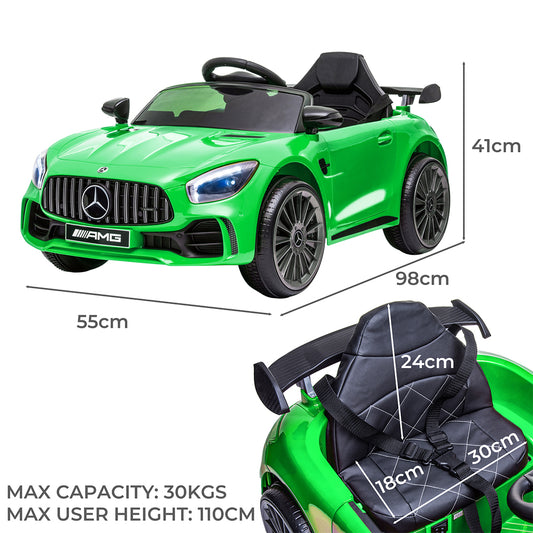 Kids Ride On Car 12V Battery Mercedes-Benz Green-1942353271289155586