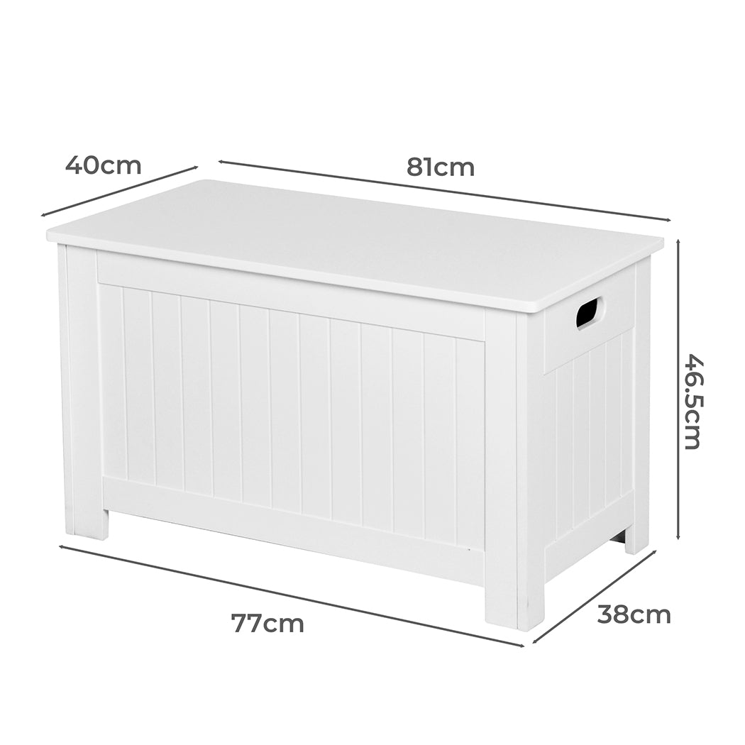 Levede Kids Toy Box Storage Chest Cabinet White - '9356877064814 Toy Chest Australia 2