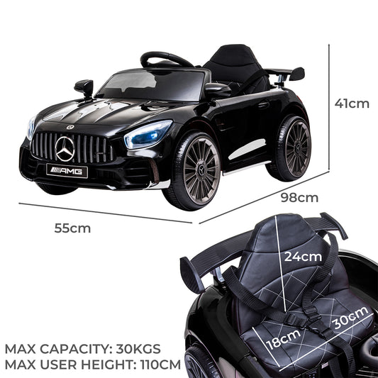 Kids Ride On Car 12V Battery Mercedes-Benz Black-1942353271075246082