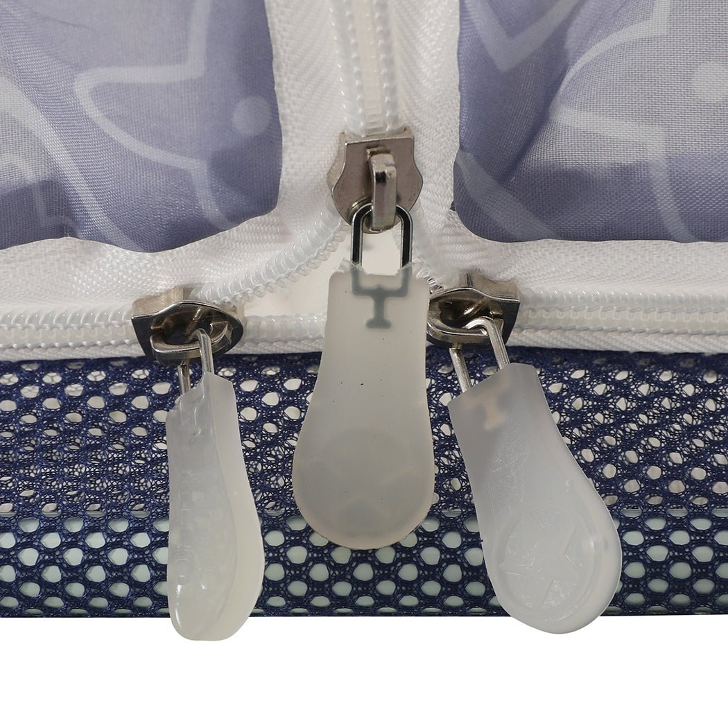 Dreamz Mosquito Bed Nets Foldable Canopy Square Blue - '9356877151958 Toy Chest Australia 3