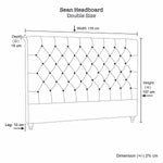 Bed Head Double Size French Provincial Headboard Upholsterd Fabric Charcoal - 2100622203402 Toy Chest Australia 6