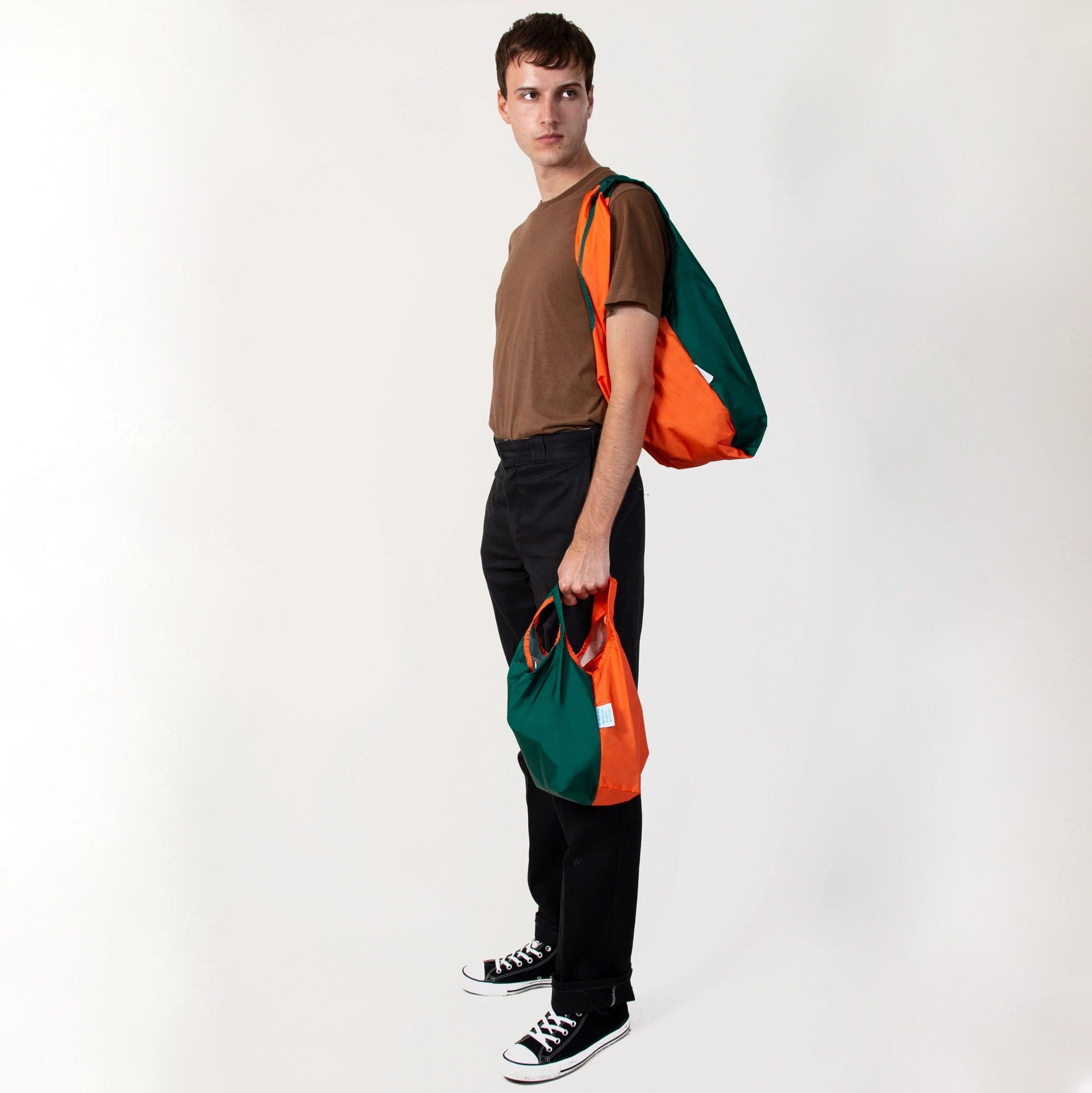 KIND BAG Reusable Bag - Medium| Bicolour Green & Orange - '9356877155505 Toy Chest Australia 6
