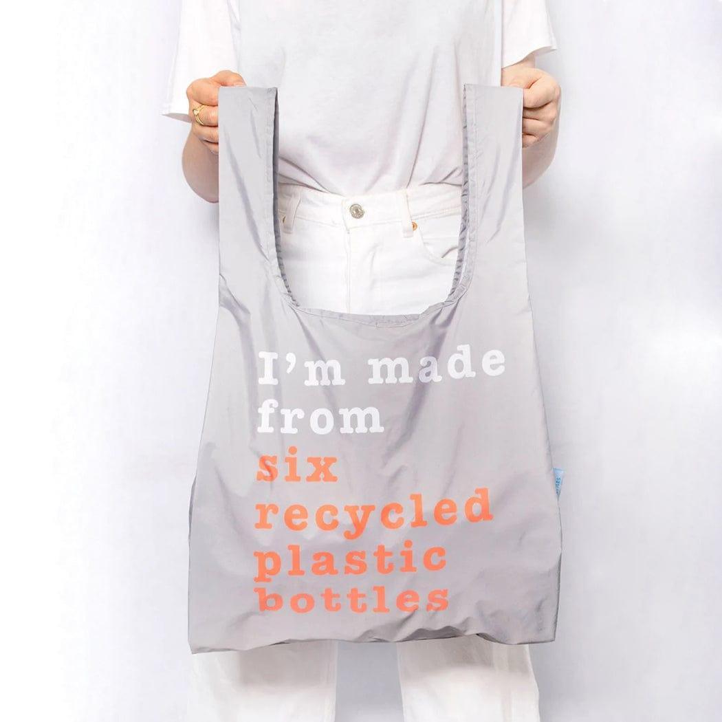 KIND BAG Reusable Bag - Medium| Recycle Grey & Coral - '9356877155345 Toy Chest Australia 3