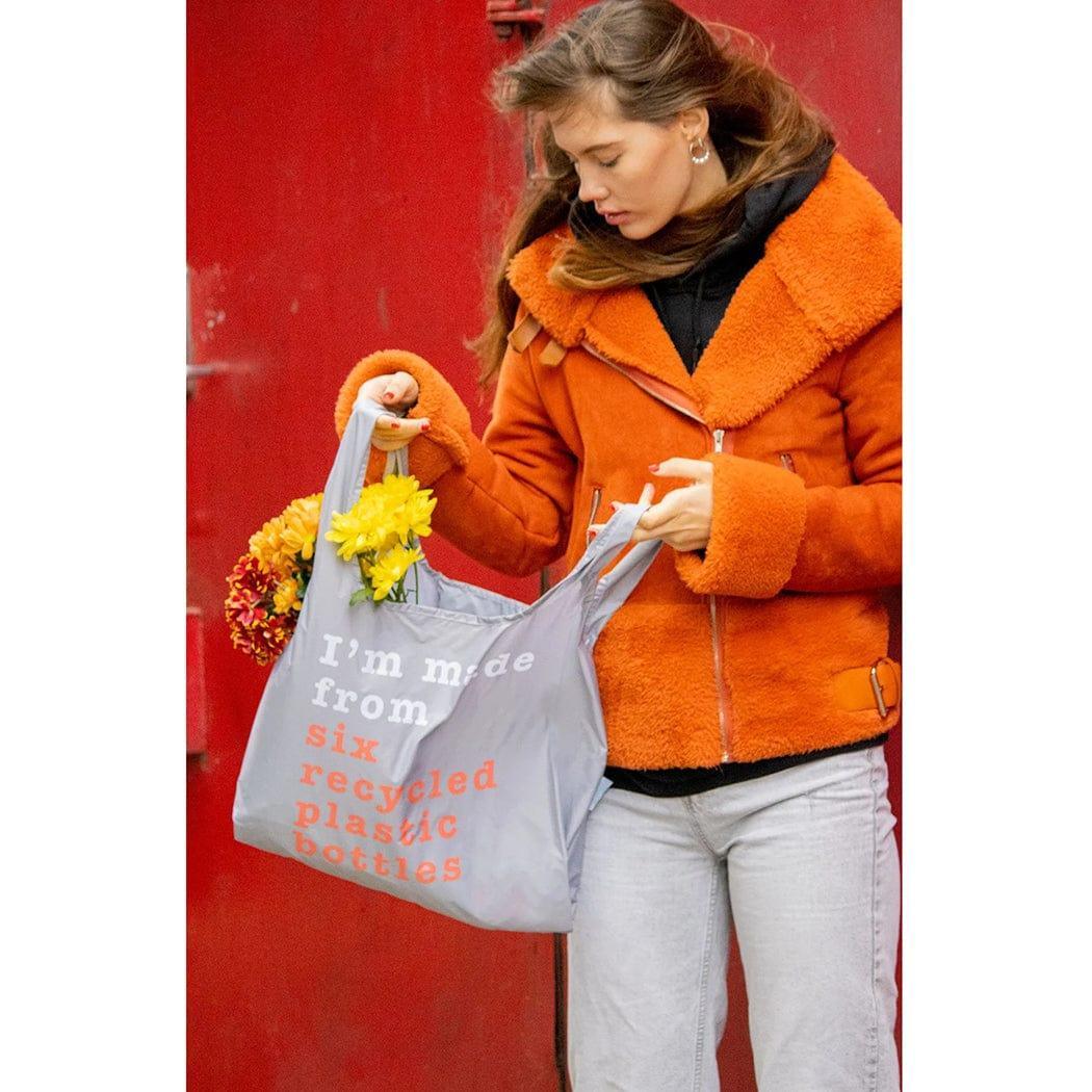 KIND BAG Reusable Bag - Medium| Recycle Grey & Coral - '9356877155345 Toy Chest Australia 5