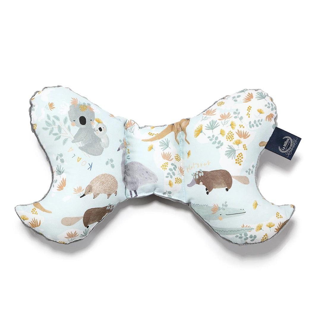 La Millou Angel's Wings Head Support Pillow DUNDEE & FRIENDS BLUE | Grey - '9356877154362 Toy Chest Australia 1