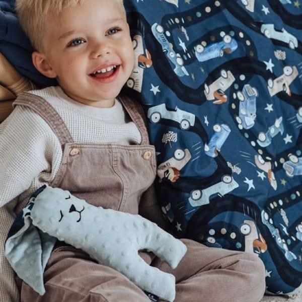 La Millou Light Blanket Medium ON THE ROAD | Smoke Mint - '9356877154430 Toy Chest Australia 3