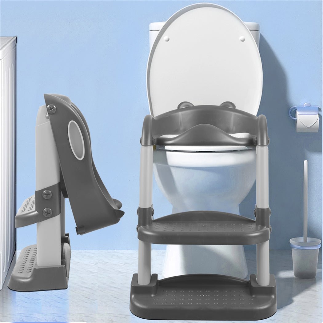 BoPeep Kids Toilet Ladder Grey - '9356877152542 Toy Chest Australia 7