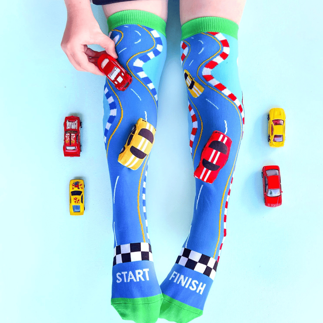MADMIA Racing Cars Socks With Plush Cars Kids & Adults Age 6 - 99 - '3760192689427 Toy Chest Australia 4