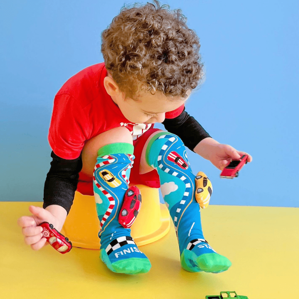 MADMIA Racing Cars Socks With Plush Cars Kids & Adults Age 6 - 99 - '3760192689427 Toy Chest Australia 6