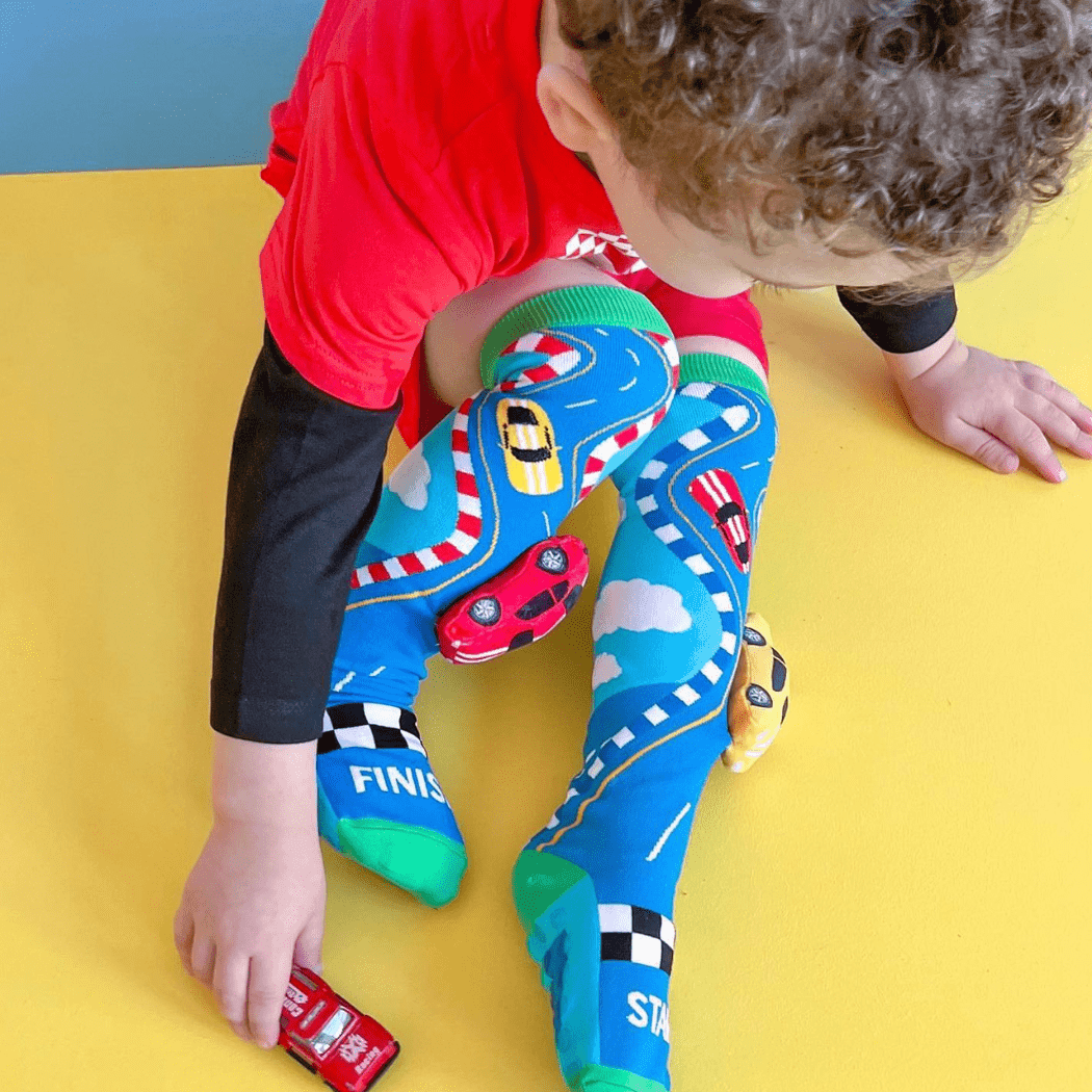 MADMIA Racing Cars Socks With Plush Cars Kids & Adults Age 6 - 99 - '3760192689427 Toy Chest Australia 7