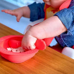 Marcus & Marcus - Baby Silicone Feeding Gift Set Marcus theLion - Red - '9356877162510 Toy Chest Australia 5