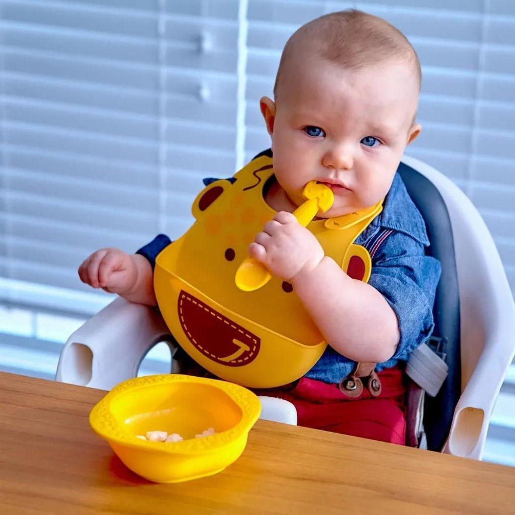 Marcus & Marcus - Baby Silicone Feeding Gift Set Marcus theLion - Red - '9356877162510 Toy Chest Australia 2