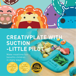 Marcus & Marcus - Creative Plate Suction Plate Lucas Blue - '4895235205667 Toy Chest Australia 6