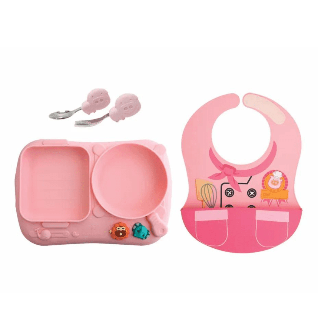 Marcus & Marcus - Creative Plate Toddler Mealtime Set Lola Yellow - '4895235205803 Toy Chest Australia 7