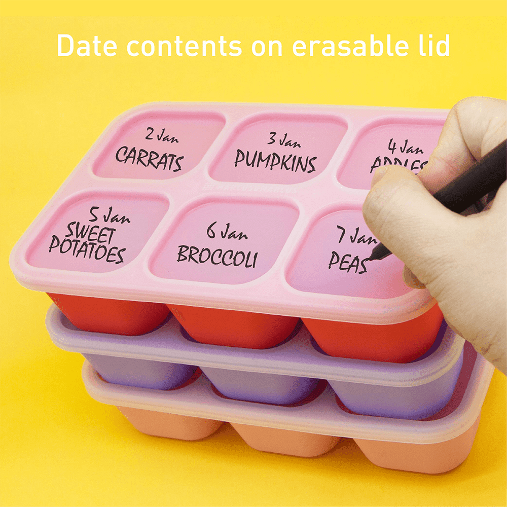 Marcus & Marcus - Food Cube Tray (1 o.z. x 8) Willo the Whale - Purple - '4895235203786 Toy Chest Australia 2