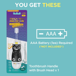 MEGA TEN 360 - Degree Kids Electric Toothbrush with LED Light 1 - 4 Yrs Monkey - '8809412180704 Toy Chest Australia 5
