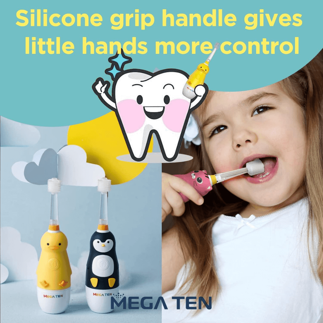 MEGA TEN 360 - Degree Kids Electric Toothbrush with LED Light 1 - 4 Yrs Monkey - '8809412180704 Toy Chest Australia 6
