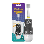 MEGA TEN 360 - Degree Kids Electric Toothbrush with LED Light 4Yrs+ Black Cat - '8809412186904 Toy Chest Australia 10