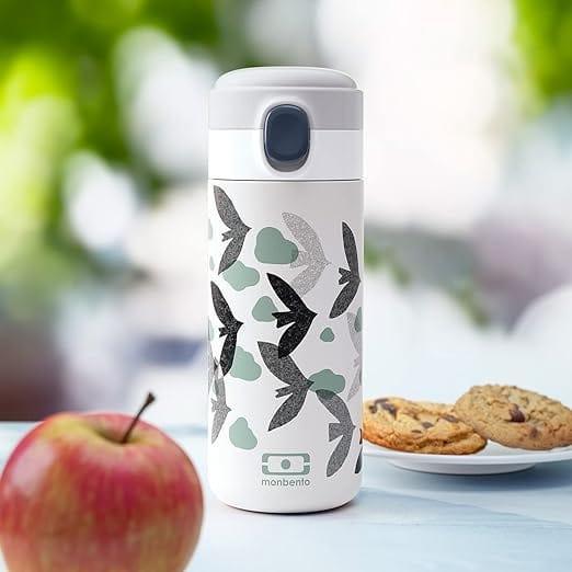 Monbento MB Pop Graphic 360ML Insulated bottle - Birds Birds - '0671374641184 Toy Chest Australia 3