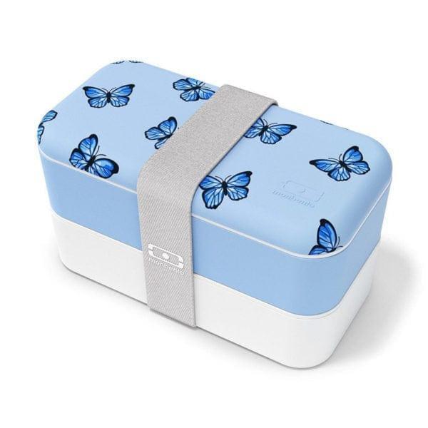 Monbento Original Graphic 1L Lunch Bento Box - Blue Butterfly Blue Butterfly - '4973655990827 Toy Chest Australia 6