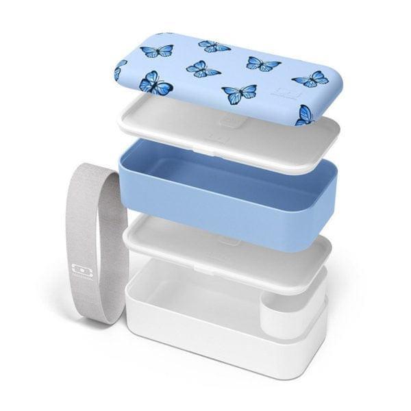 Monbento Original Graphic 1L Lunch Bento Box - Blue Butterfly Blue Butterfly - '4973655990827 Toy Chest Australia 1