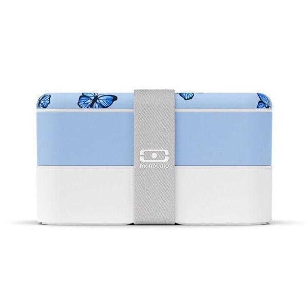 Monbento Original Graphic 1L Lunch Bento Box - Blue Butterfly Blue Butterfly - '4973655990827 Toy Chest Australia 3