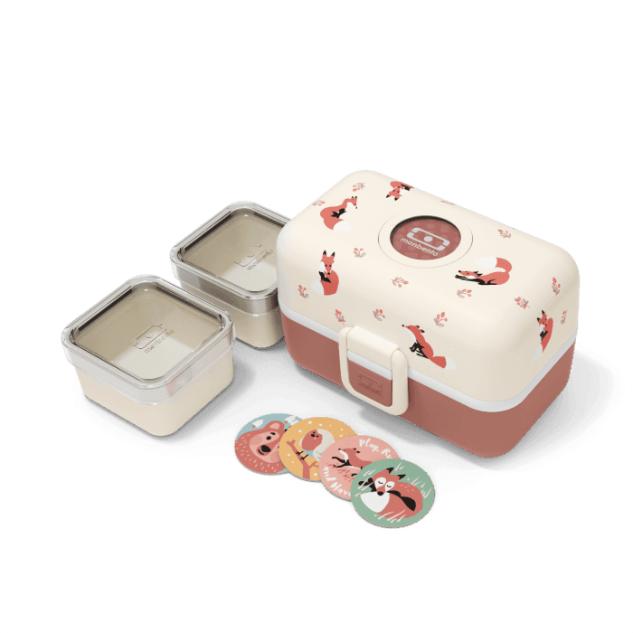 Monbento Tresor Graphic Kids's Bento Box - Cinnamon Fox Cinnamon Fox - '5715235010537 Toy Chest Australia 2