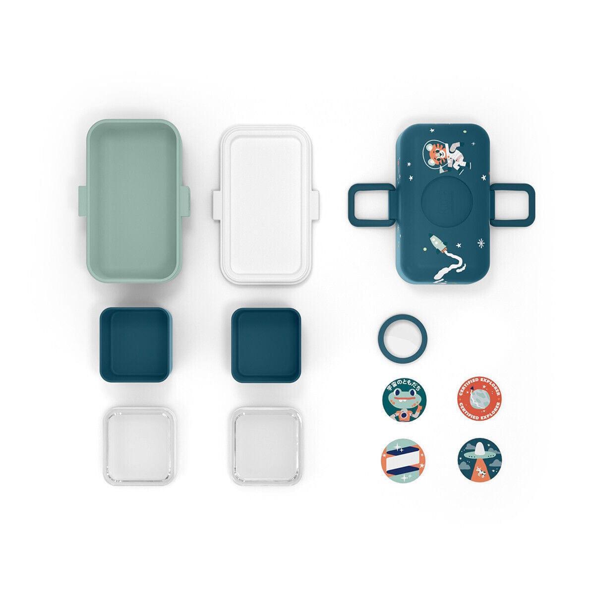 Monbento Tresor Graphic Kids's Bento Box - Cosmic Blue Cosmic Blue - '5715235007391 Toy Chest Australia 2