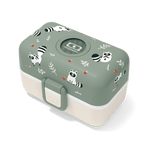 Monbento Tresor Graphic Kids's Bento Box - Green Raccoon Green Raccoon - '5715235019455 Toy Chest Australia 8