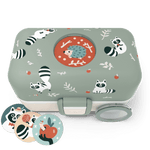 Monbento Tresor Graphic Kids's Bento Box - Green Raccoon Green Raccoon - '5715235019455 Toy Chest Australia 3
