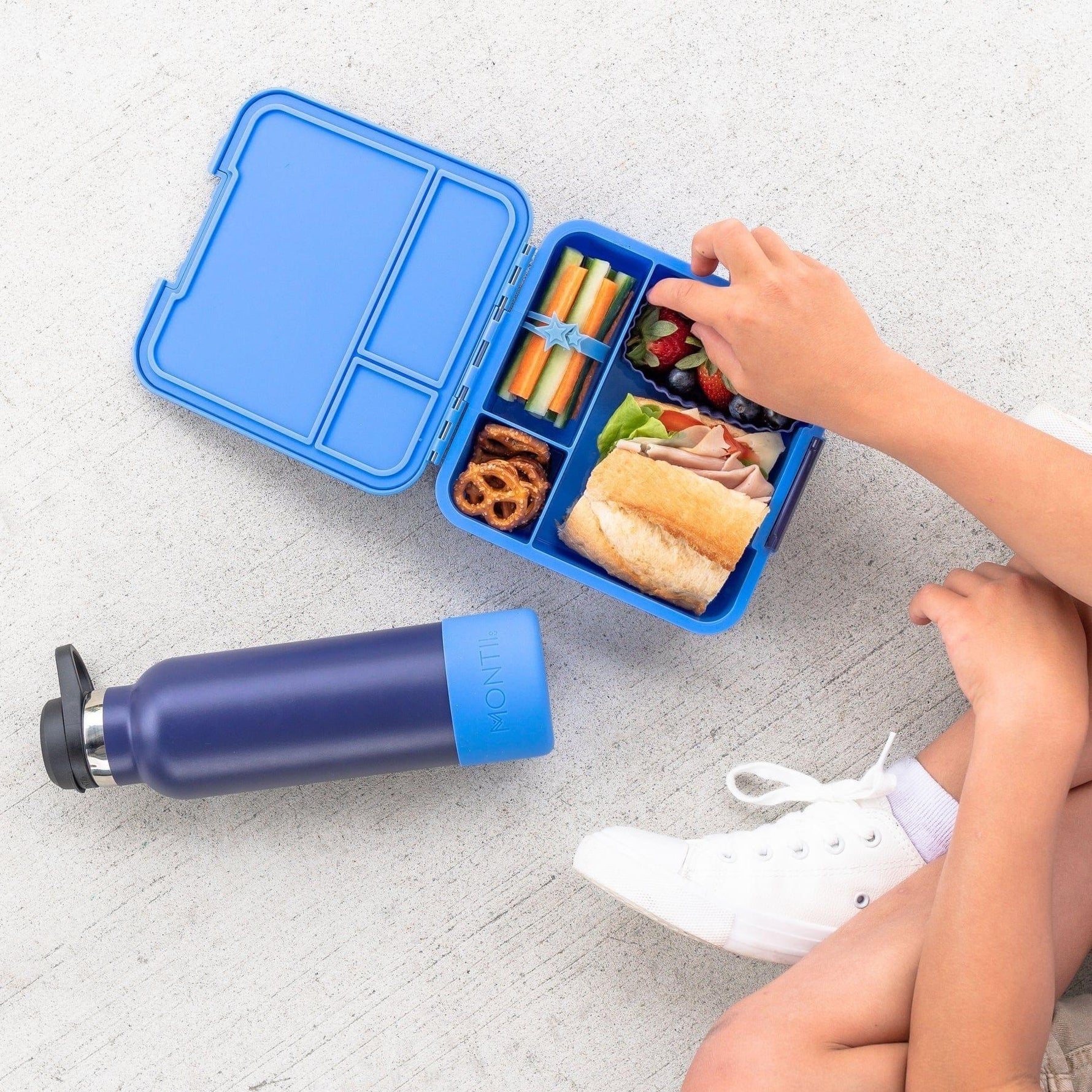 MONTII.CO Little Lunch Box Co | Bento Three - Blueberry - '9355645002201 Toy Chest Australia 7