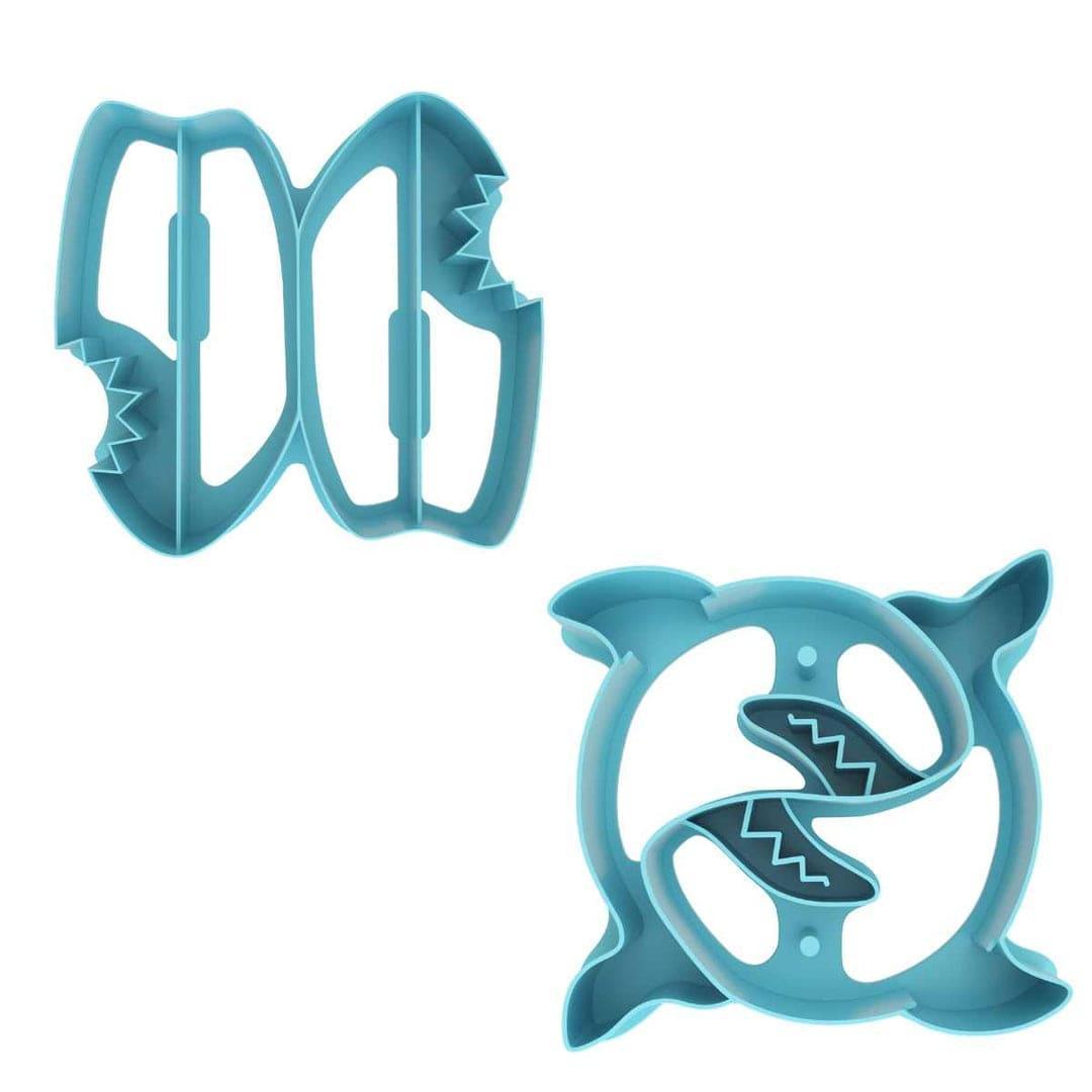 MONTII.CO Lunch Punch Sandwich Cutters | Shark - '0074403845650 Toy Chest Australia 8
