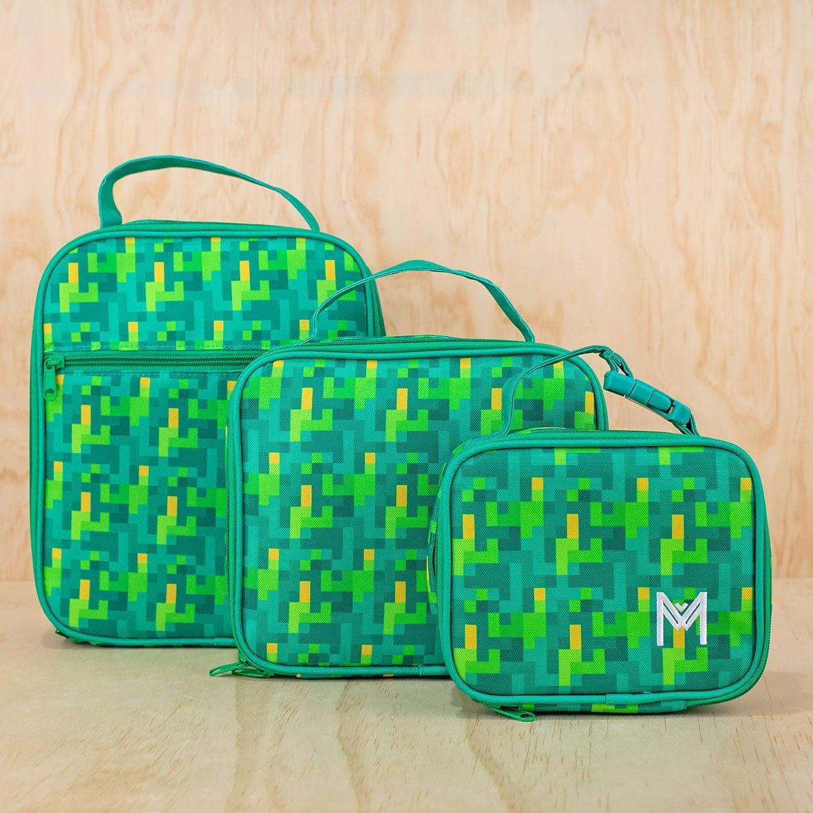 MONTII.CO Medium Insulated Lunch Bag - Pixels - '0725330909594 Toy Chest Australia 2
