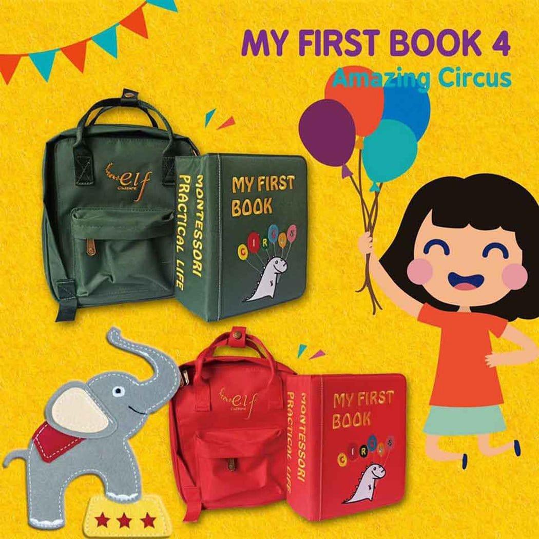 My First Book 4 | Circus | Busy Book Bright red - '9356877170386 Toy Chest Australia 1