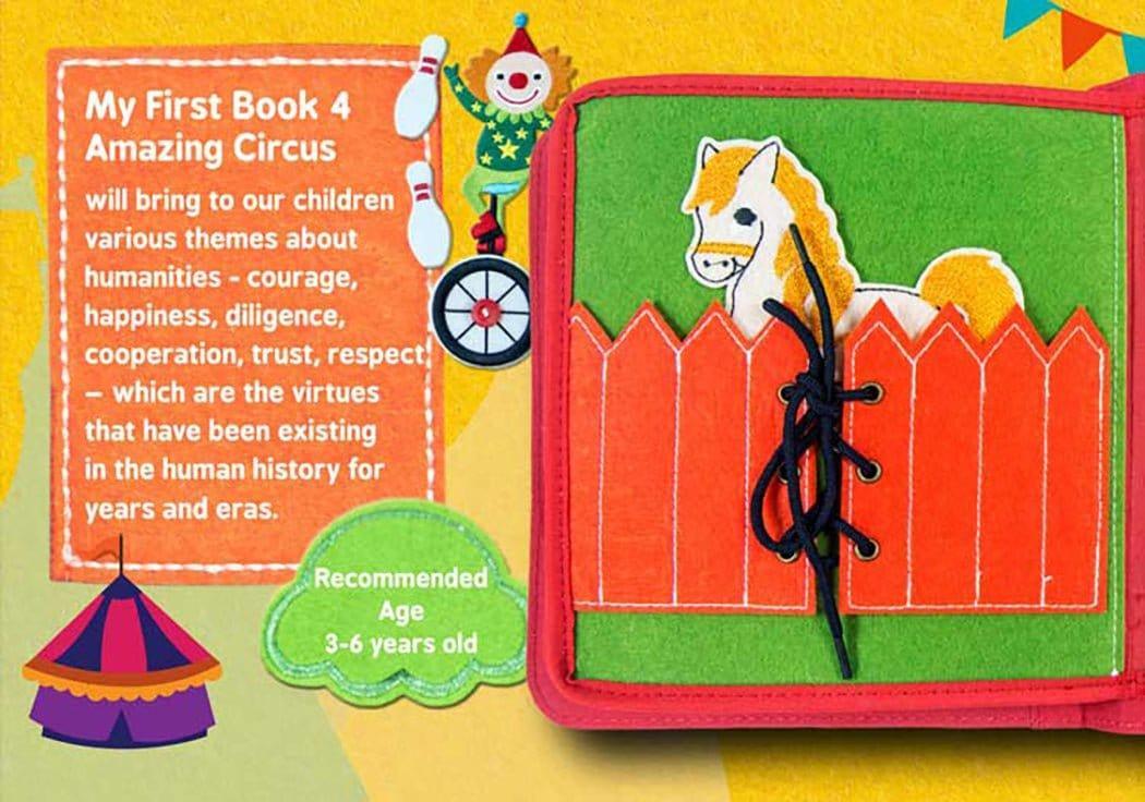 My First Book 4 | Circus | Busy Book Army Green - '9356877170379 Toy Chest Australia 5