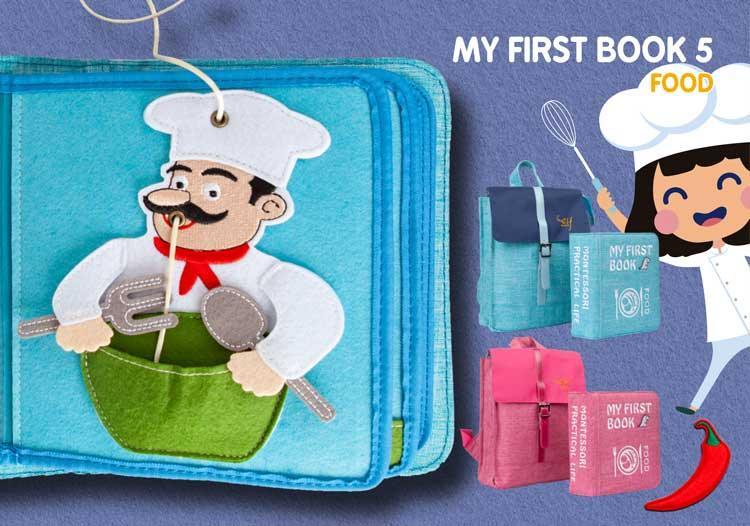 My First Book 5| Food | Montessori Inspired Busy Book - '9356877137297 Toy Chest Australia 1