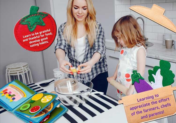 My First Book 5| Food | Montessori Inspired Busy Book - '9356877137303 Toy Chest Australia 3