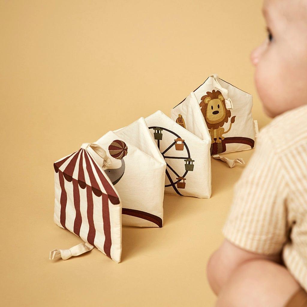 Nuuroo Kit Organic Fabric Book Creme Circus - '0671374628048 Toy Chest Australia 2