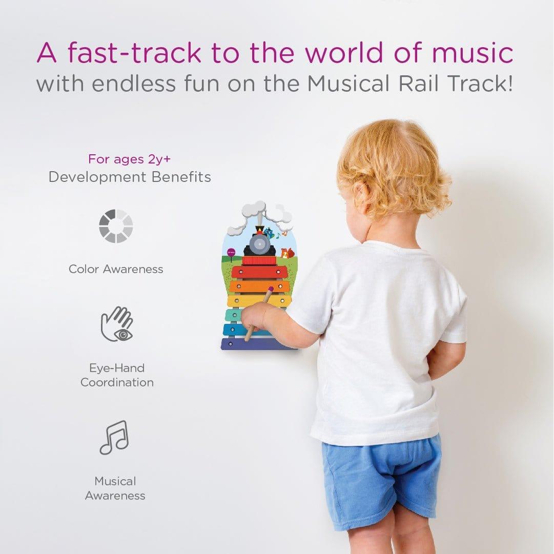 Oribel VertiPlay Wall Toy: Musical Rail Track Xylophone - '8886473900472 Toy Chest Australia 2