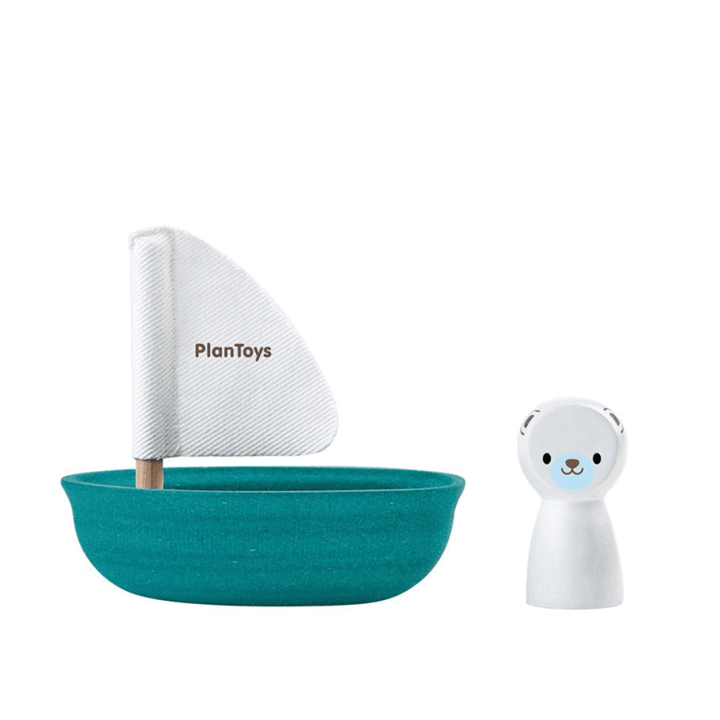 Plan Toys Sailing Boat - Polar Bear - '8854740057129 Toy Chest Australia 7
