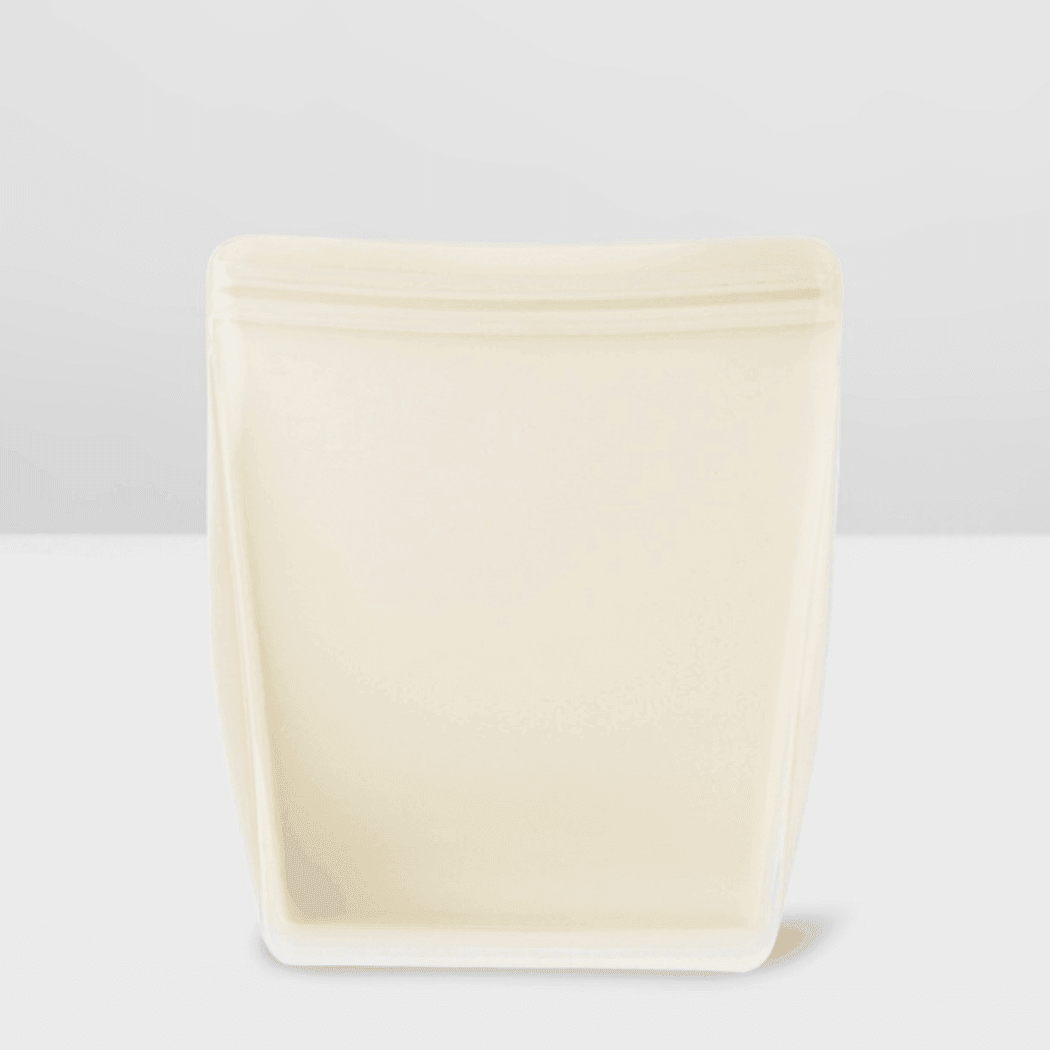 Porter Reusable Silicone Bag Stand Up 1l - Cream - '0850014034603 Toy Chest Australia 1