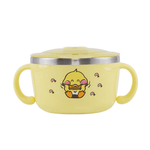 Richell Stainless Steel Bowl 480ml Yellow - '4973655201442 Toy Chest Australia 5