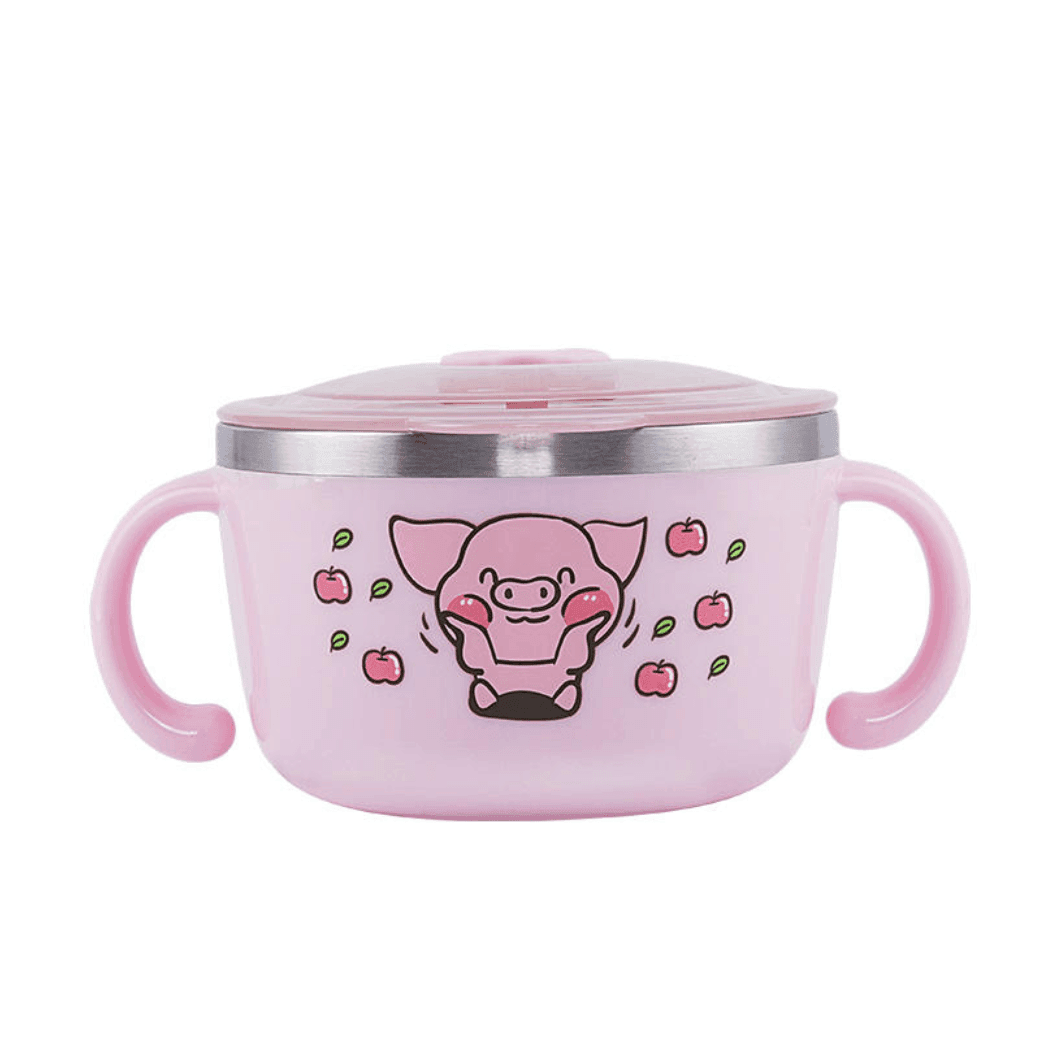 Richell Stainless Steel Bowl 480ml Pink - '5712643025481 Toy Chest Australia 5