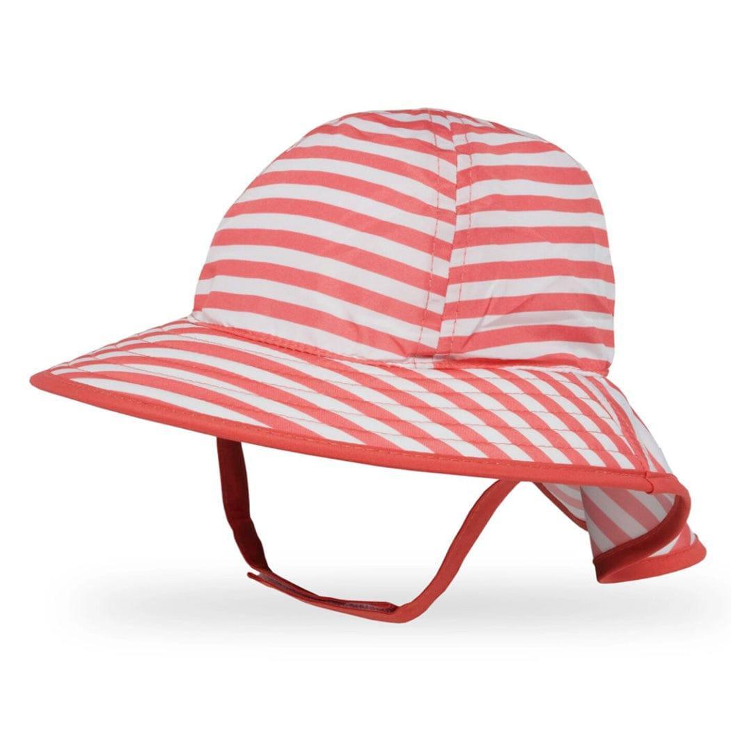 Sunday Afternoon Infant Sun Sprout Hat UPF50+ | Coral/White Stripe Baby (6 - 12mth) - '9348658008667 Toy Chest Australia 2