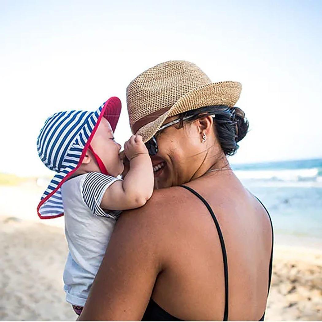 Sunday Afternoon Infant Sun Sprout Hat UPF50+ | Navy/White Stripe Infant (0 - 6mth) - '3701210428437 Toy Chest Australia 2