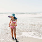 Sunday Afternoon Kids Play Hat UPF50+ | Blue Electric Stripe Medium (2 - 5yrs) - '0818865026246 Toy Chest Australia 1