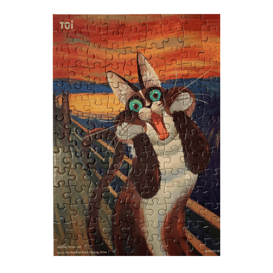 TOI Cat in Art Puzzle - The Scream - '6970794753113 Toy Chest Australia 1