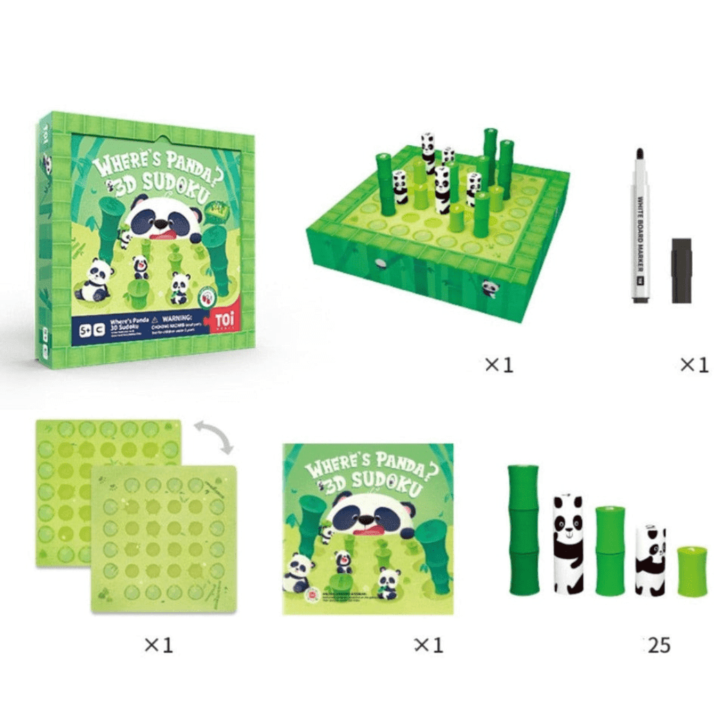 TOI Wheres Panda 3D Sudoku - '6973434125110 Toy Chest Australia 2