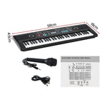 Alpha 61 - Key Digital Piano Keyboard Electric Kids Gift Black